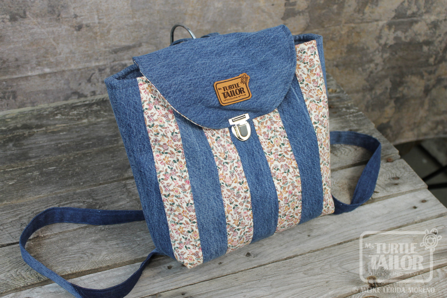 Rucksack im Patchworkdesign N°025